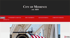 Desktop Screenshot of cityofmomence.com